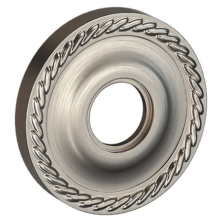 Baldwin Dummy Pair Rosettes Lifetime Satin Nickel 5004.056.FD